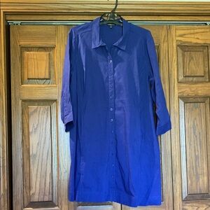 Eileen Fisher Button Up Shirt Dress